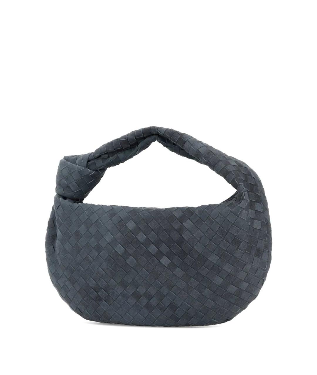 BOTTEGA VENETA Синяя замшевая сумка через плечо, фото 3