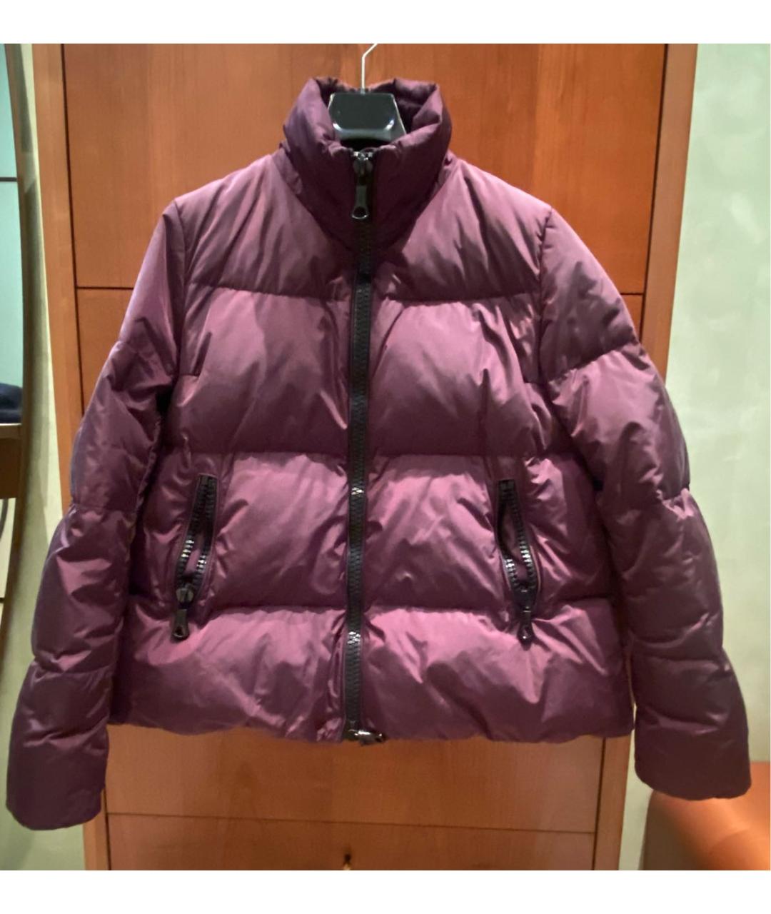 MONCLER Бордовый пуховик, фото 7