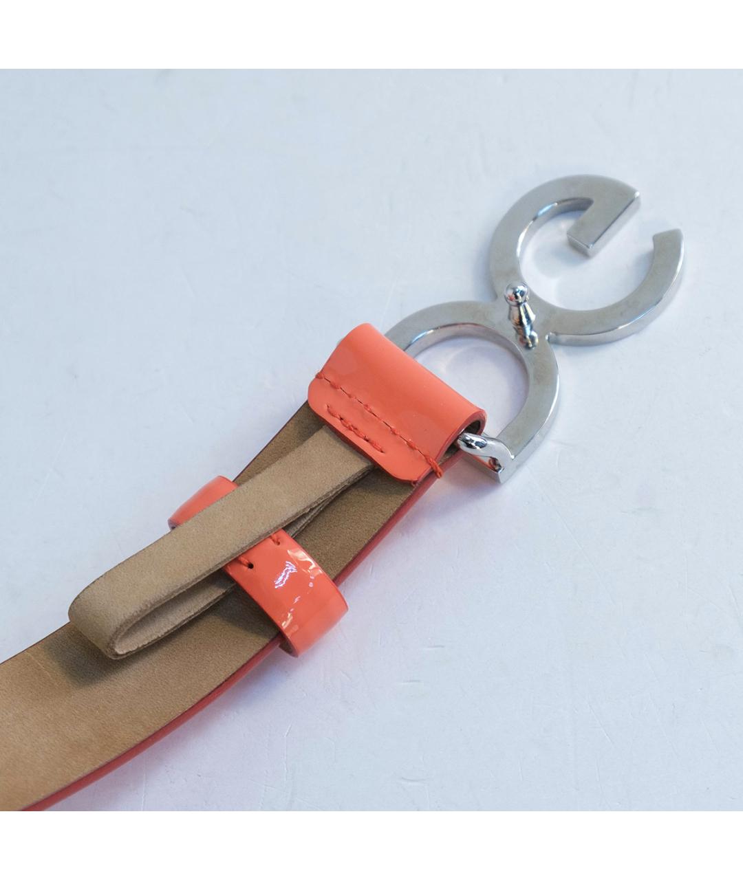 DOLCE&GABBANA Коралловый кожаный ремень, фото 3