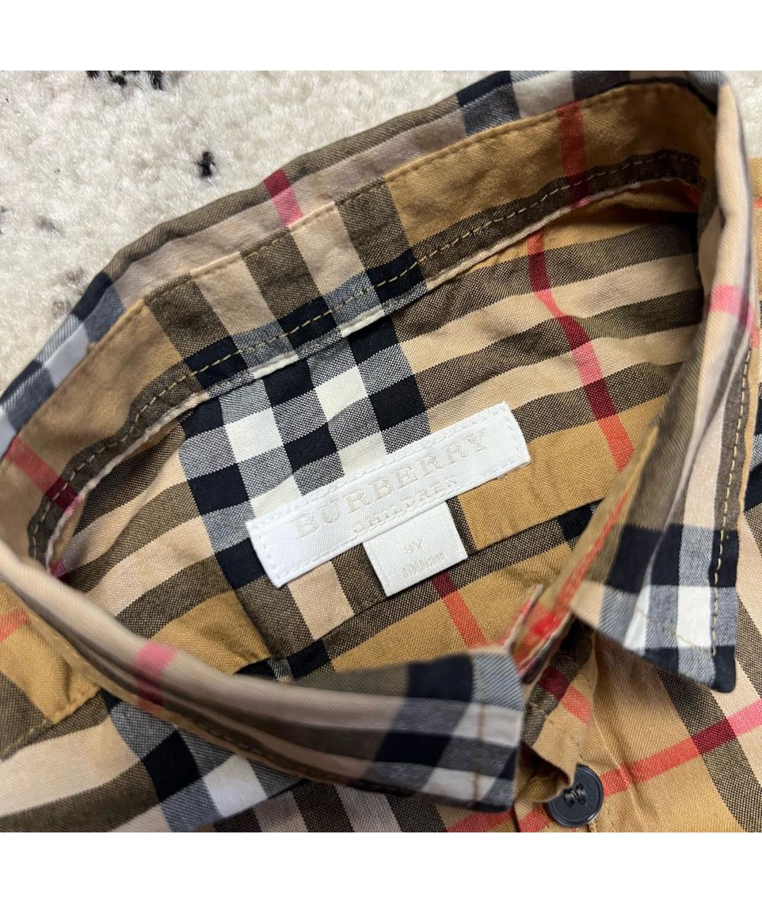 BURBERRY Хлопковая детская рубашка, фото 3