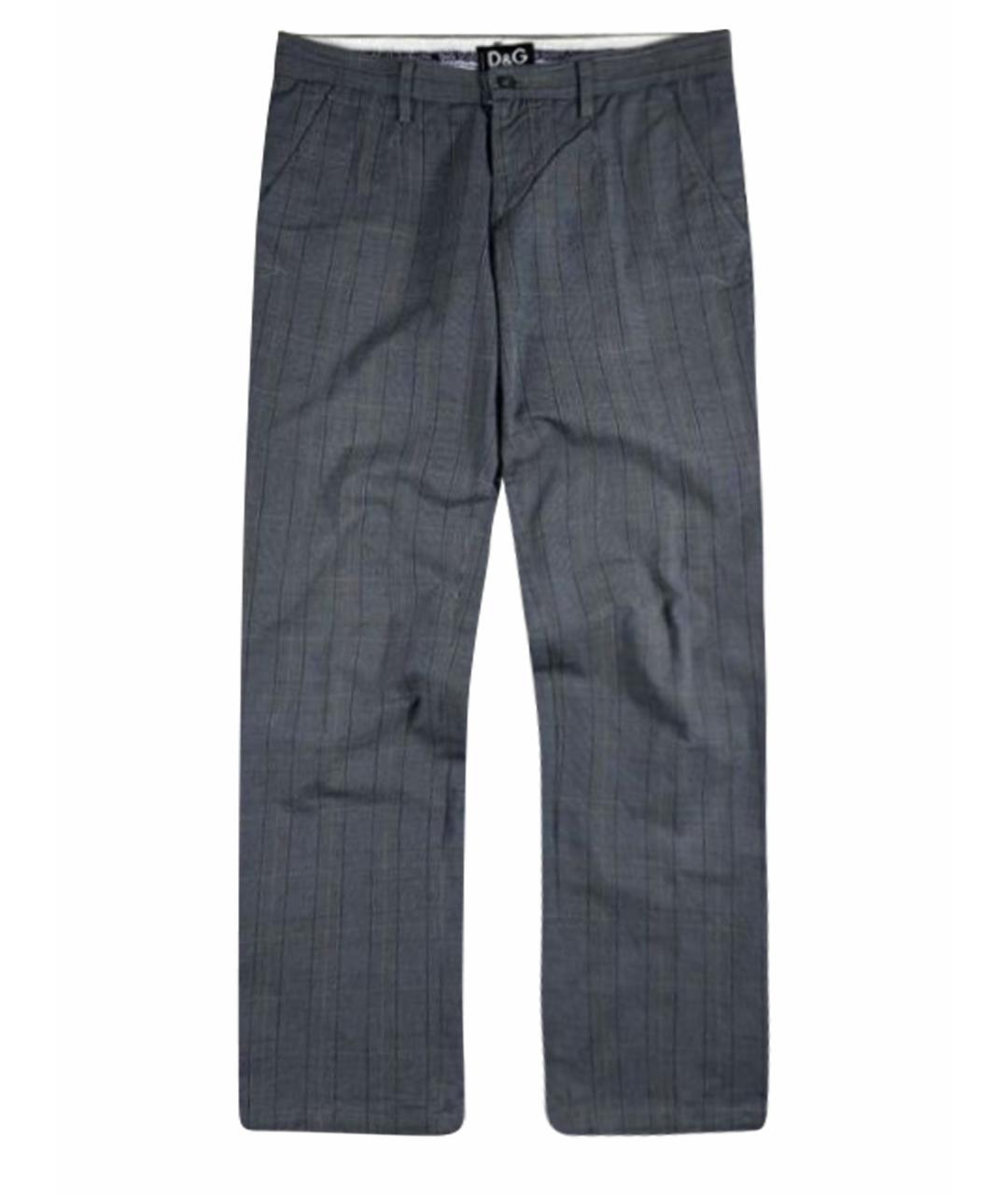 DOLCE&GABBANA Серые классические брюки, фото 1