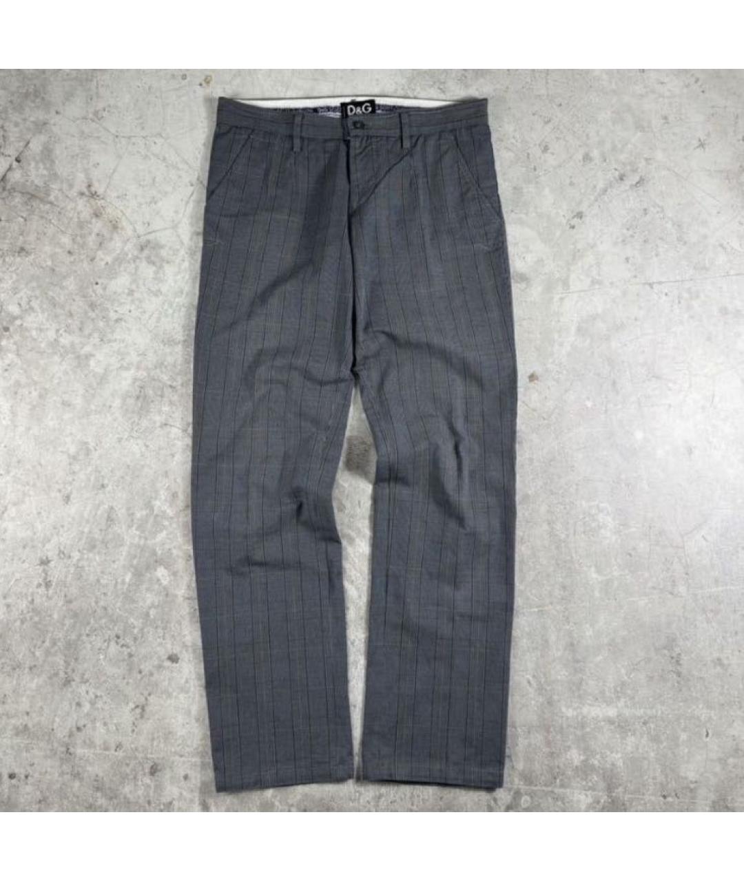 DOLCE&GABBANA Серые классические брюки, фото 7