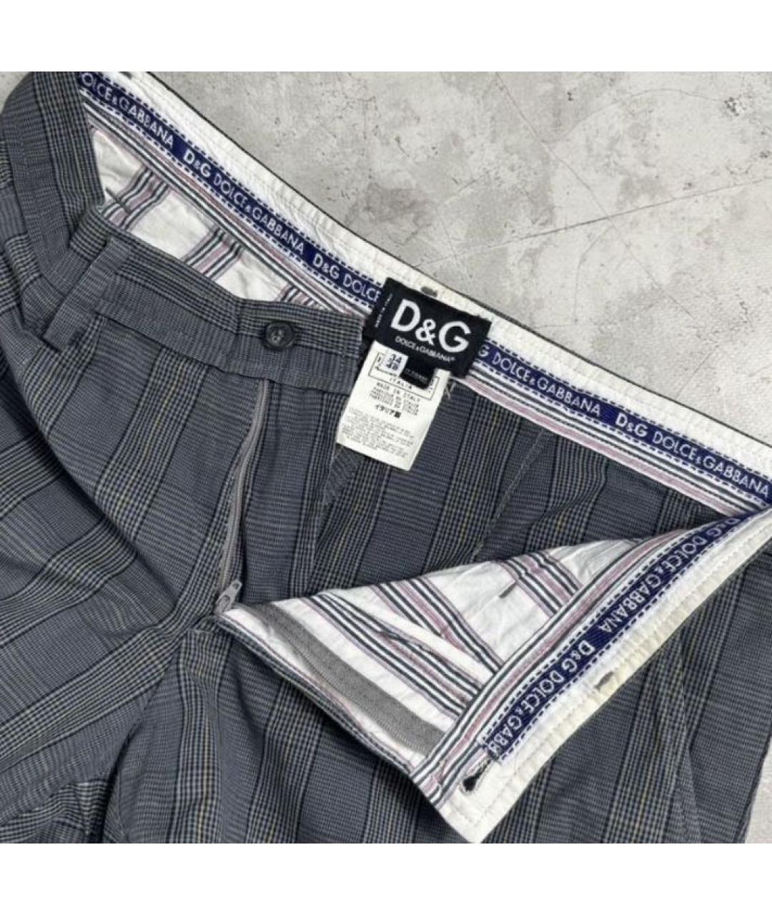 DOLCE&GABBANA Серые классические брюки, фото 4