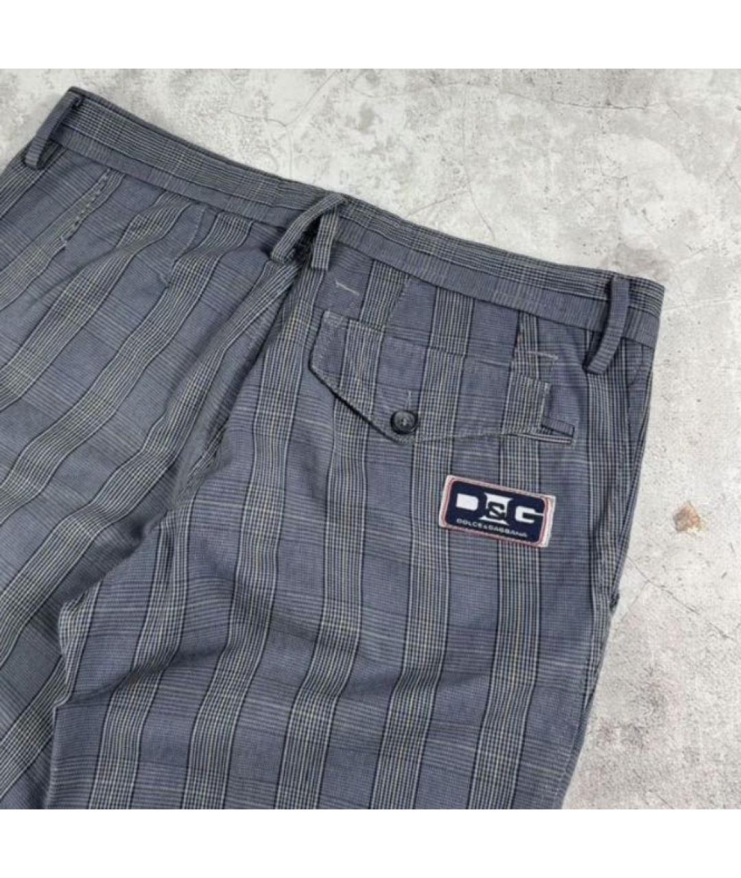 DOLCE&GABBANA Серые классические брюки, фото 3