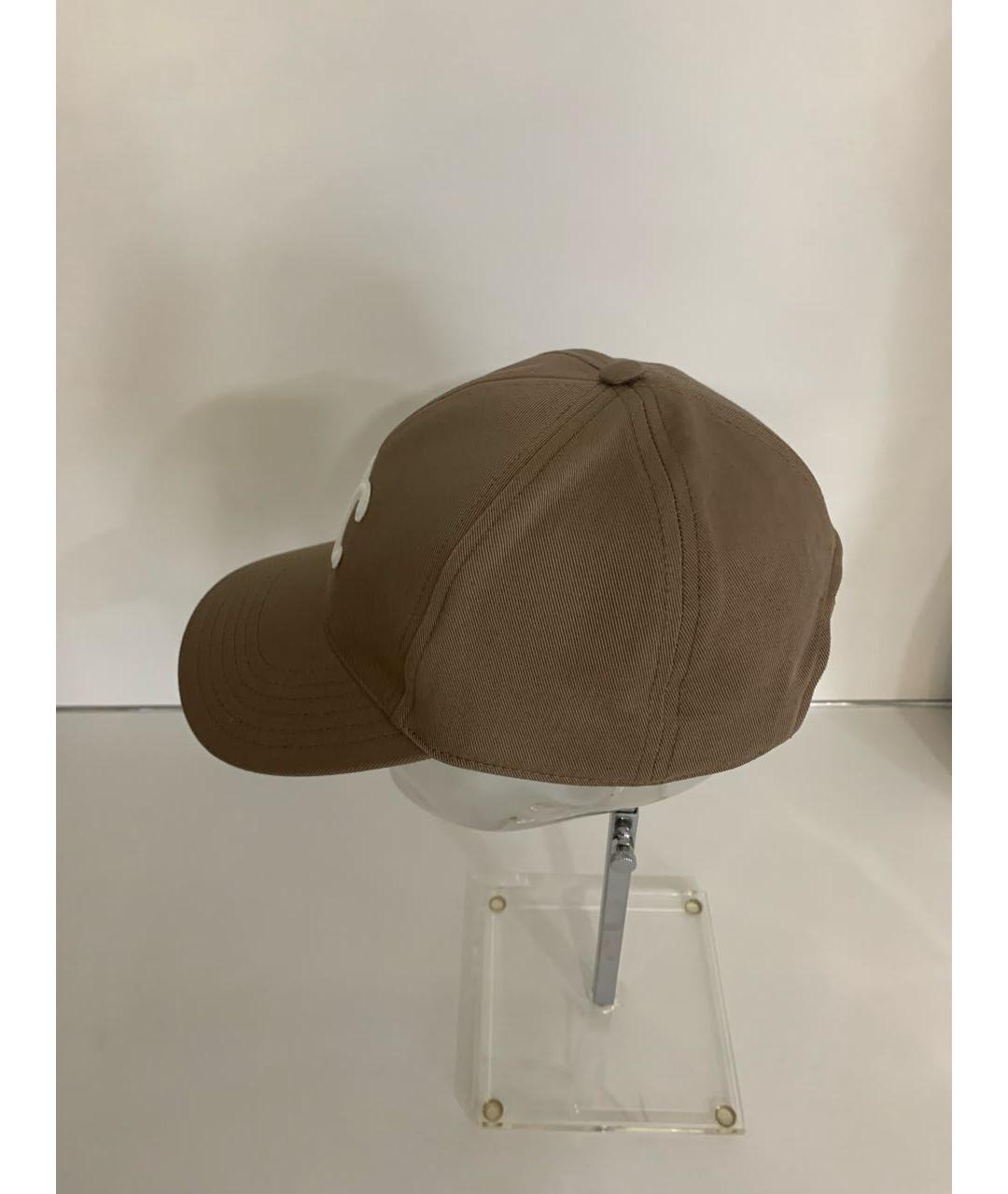 CELINE Бежевая хлопковая кепка, фото 4