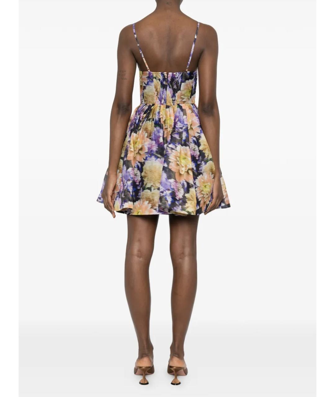 ZIMMERMANN Синее льняное повседневное платье, фото 4