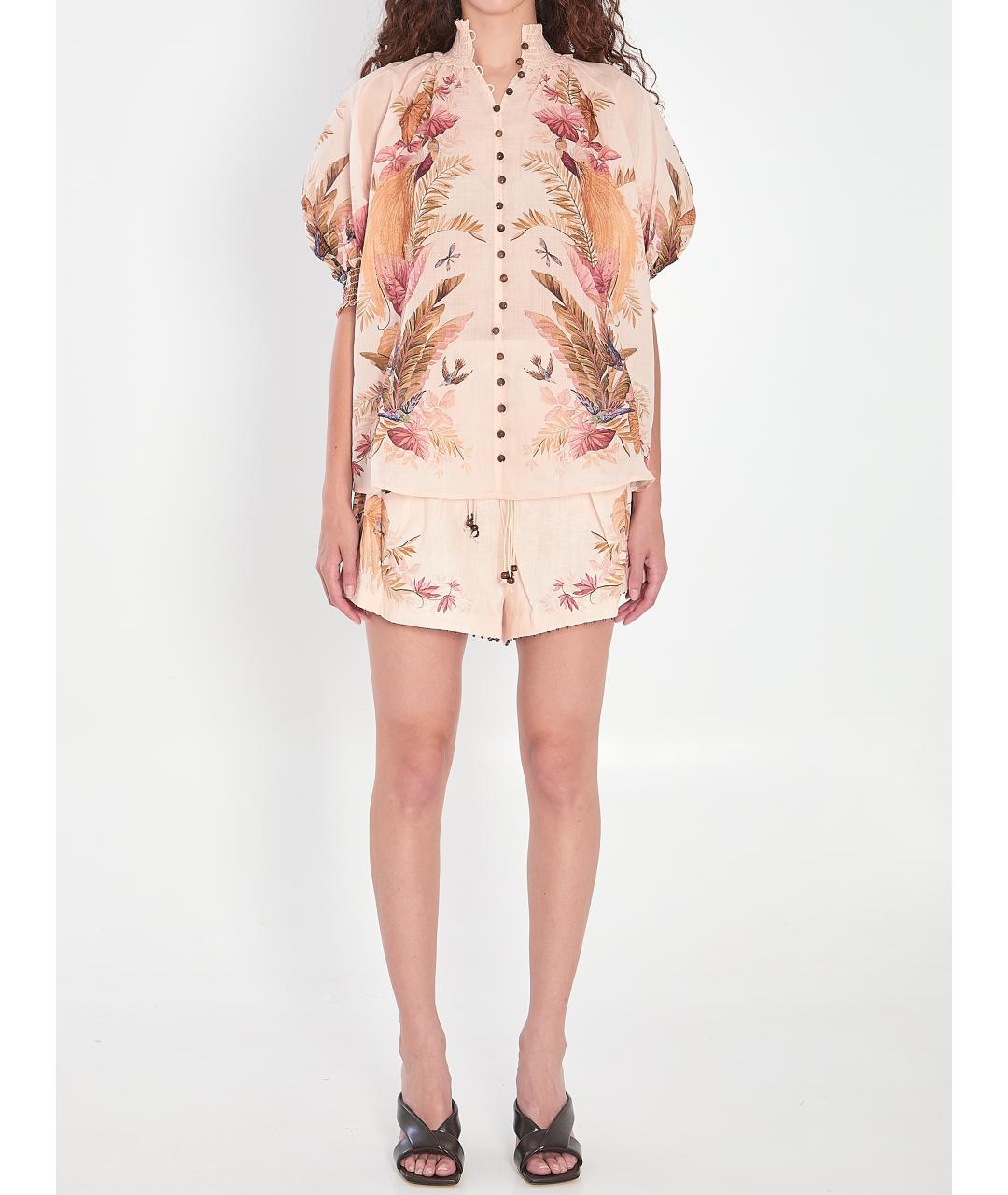 ZIMMERMANN Бежевая рубашка, фото 5