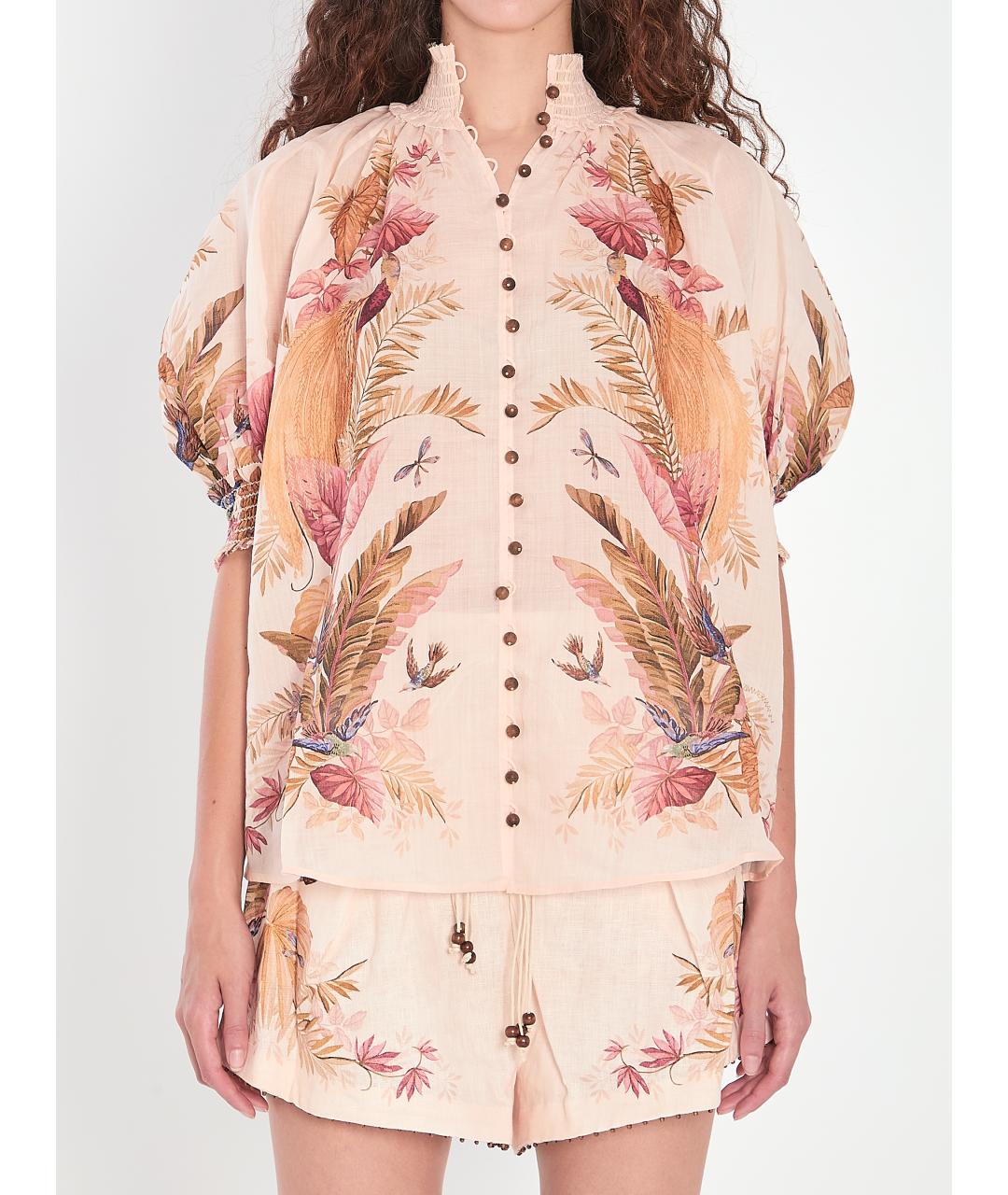 ZIMMERMANN Бежевая рубашка, фото 6