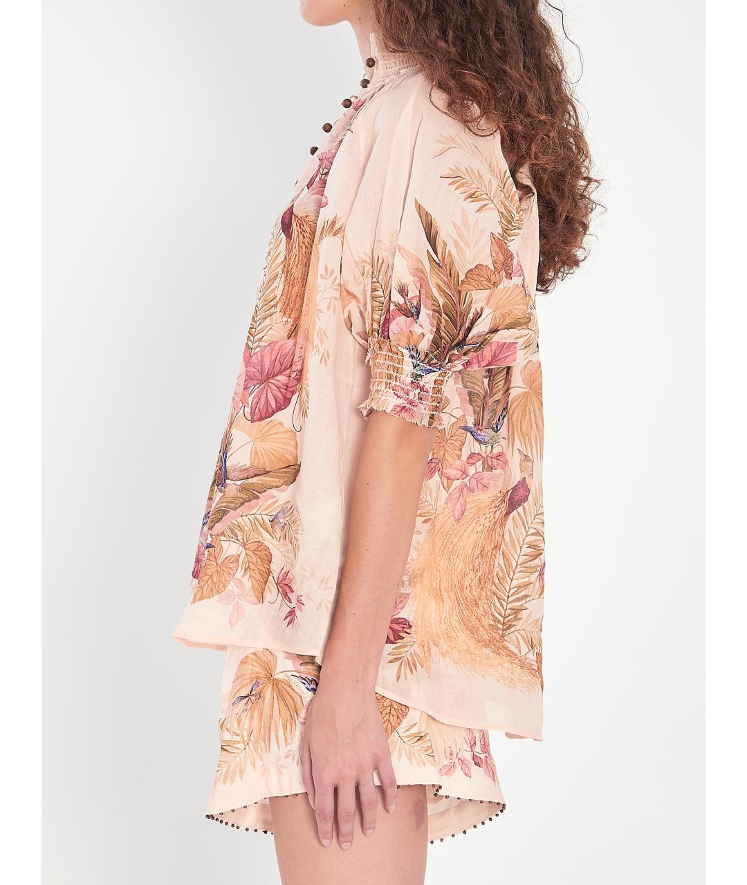 ZIMMERMANN Бежевая рубашка, фото 3