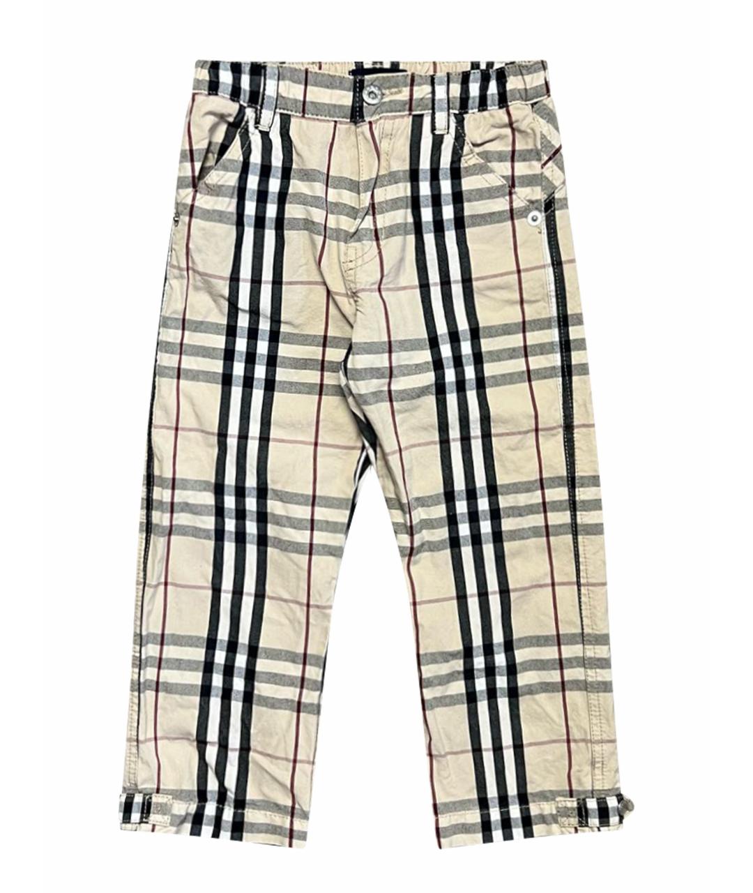 BURBERRY Хлопковые брюки и шорты, фото 1