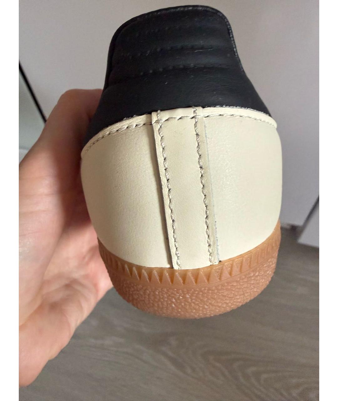 ADIDAS Бежевые кожаные кроссовки, фото 6