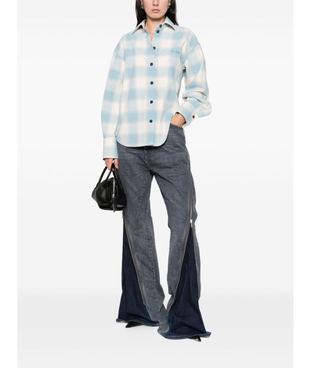 THE ATTICO Белая хлопковая рубашка, фото 5