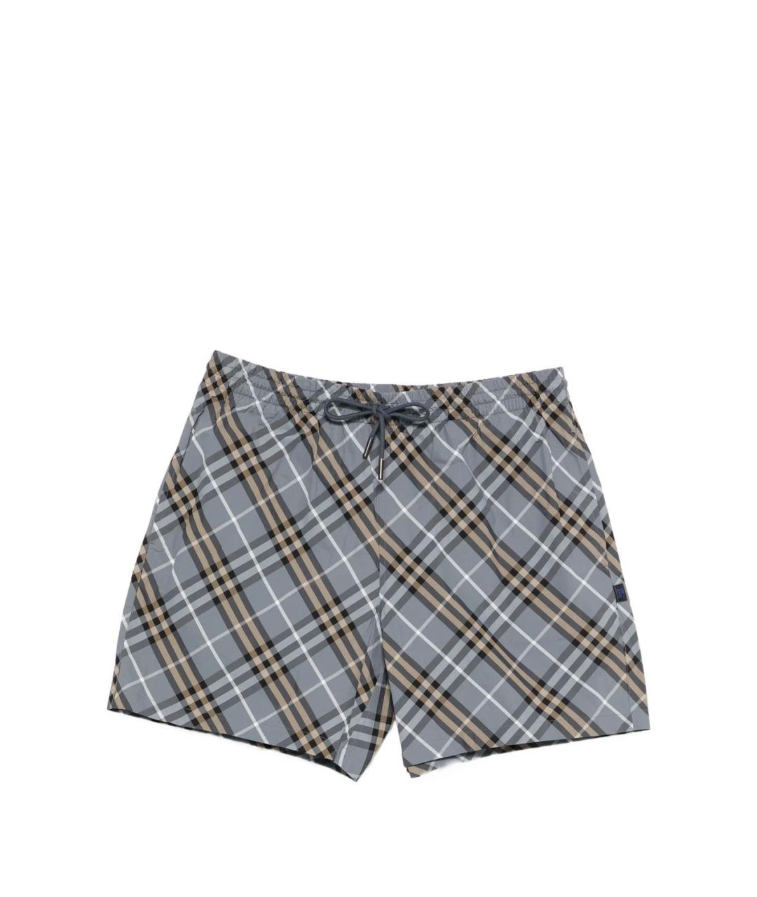BURBERRY Синие полиамидовые плавки, фото 1