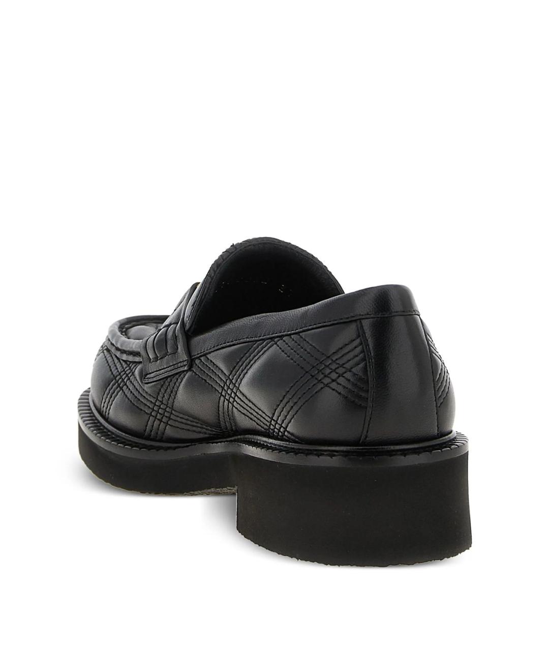 VALENTINO Черные кожаные лоферы, фото 4