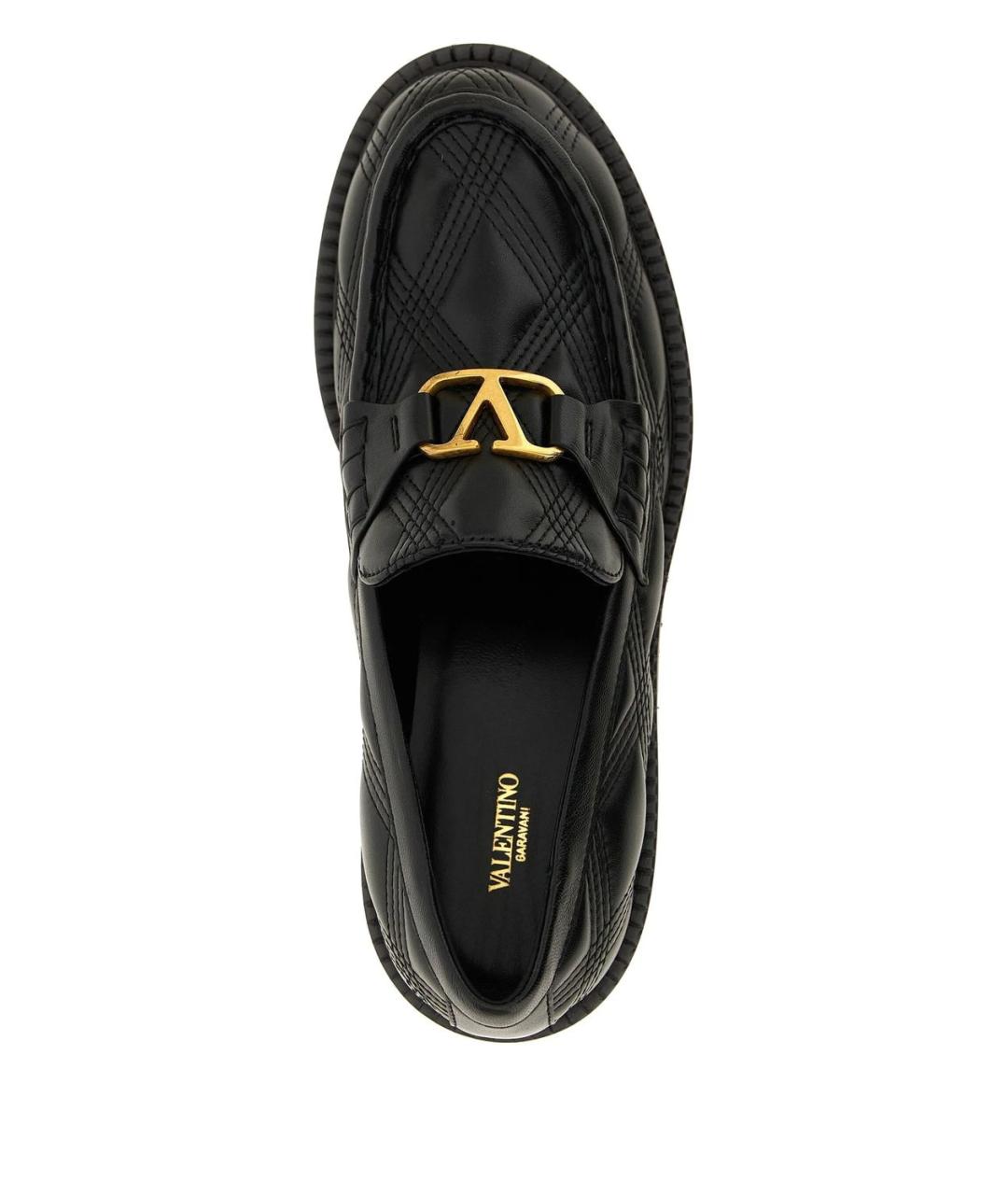 VALENTINO Черные кожаные лоферы, фото 3