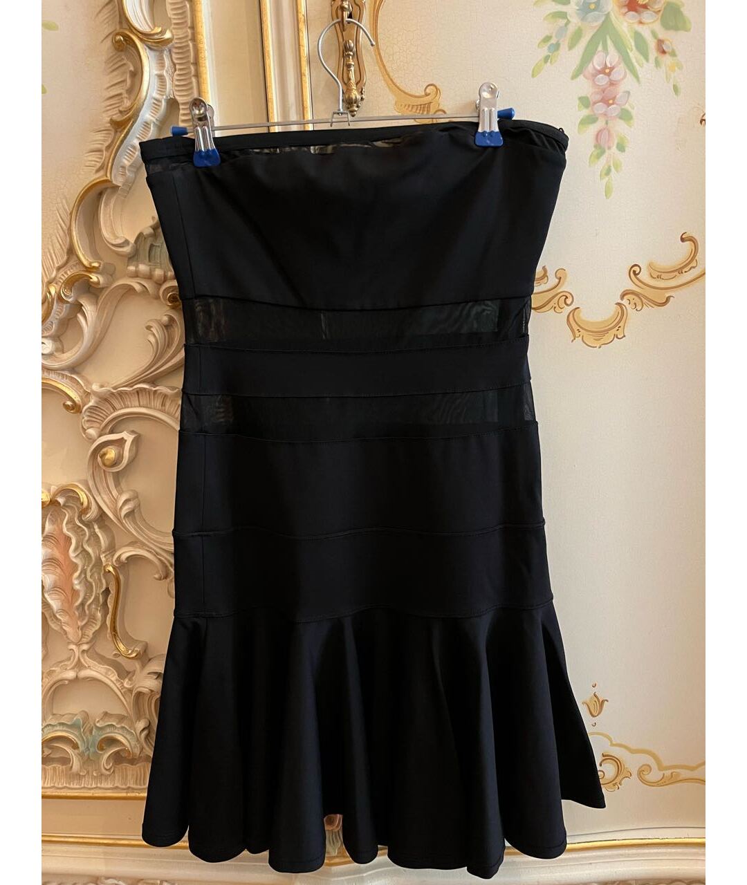 PINKO Черное вискозное коктейльное платье, фото 7