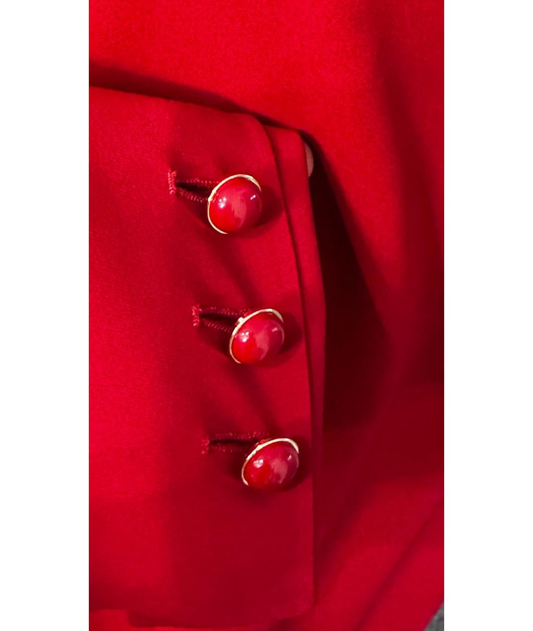 ERMANNO SCERVINO Красный вискозный тренч/плащ, фото 4
