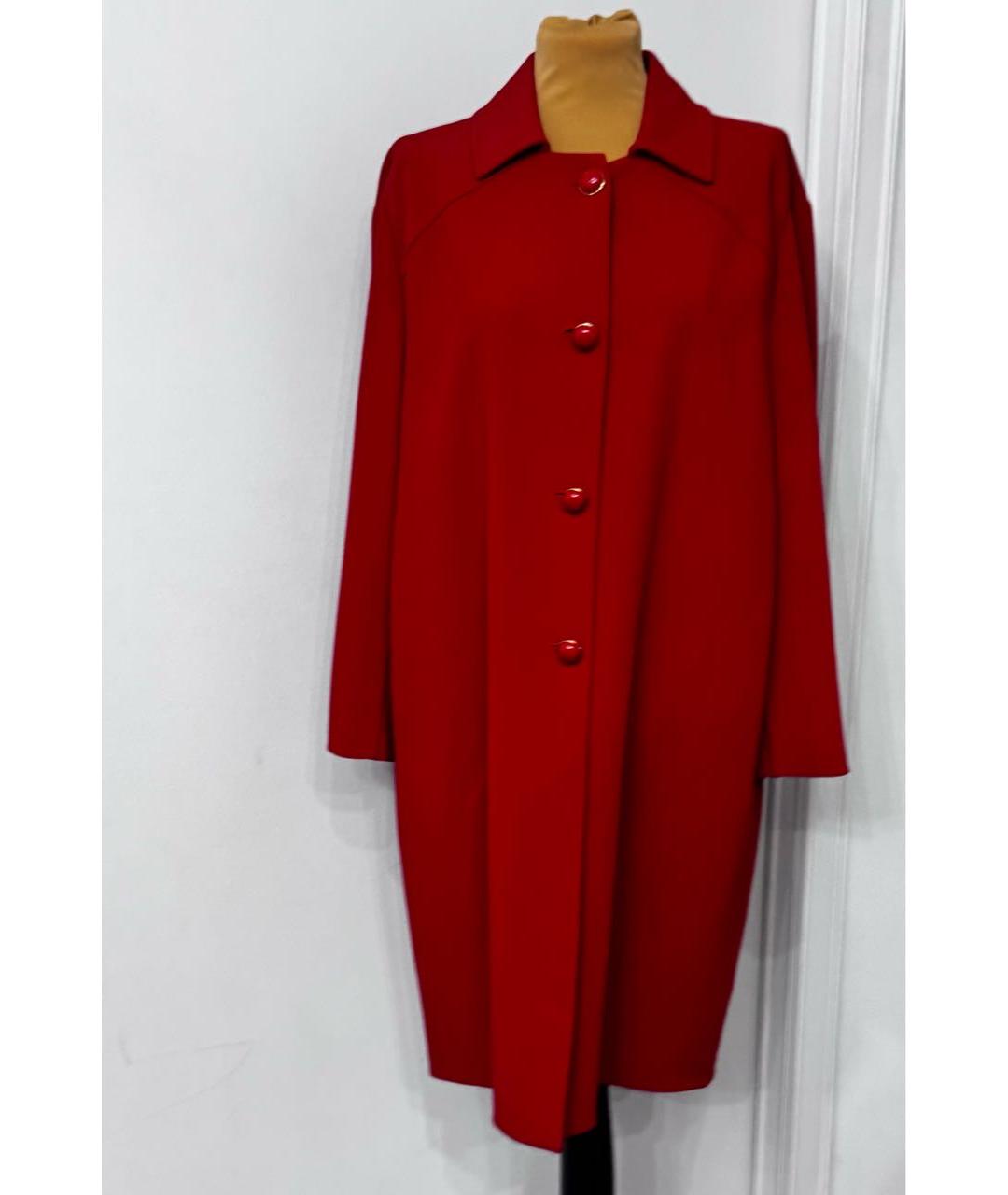 ERMANNO SCERVINO Красный вискозный тренч/плащ, фото 2