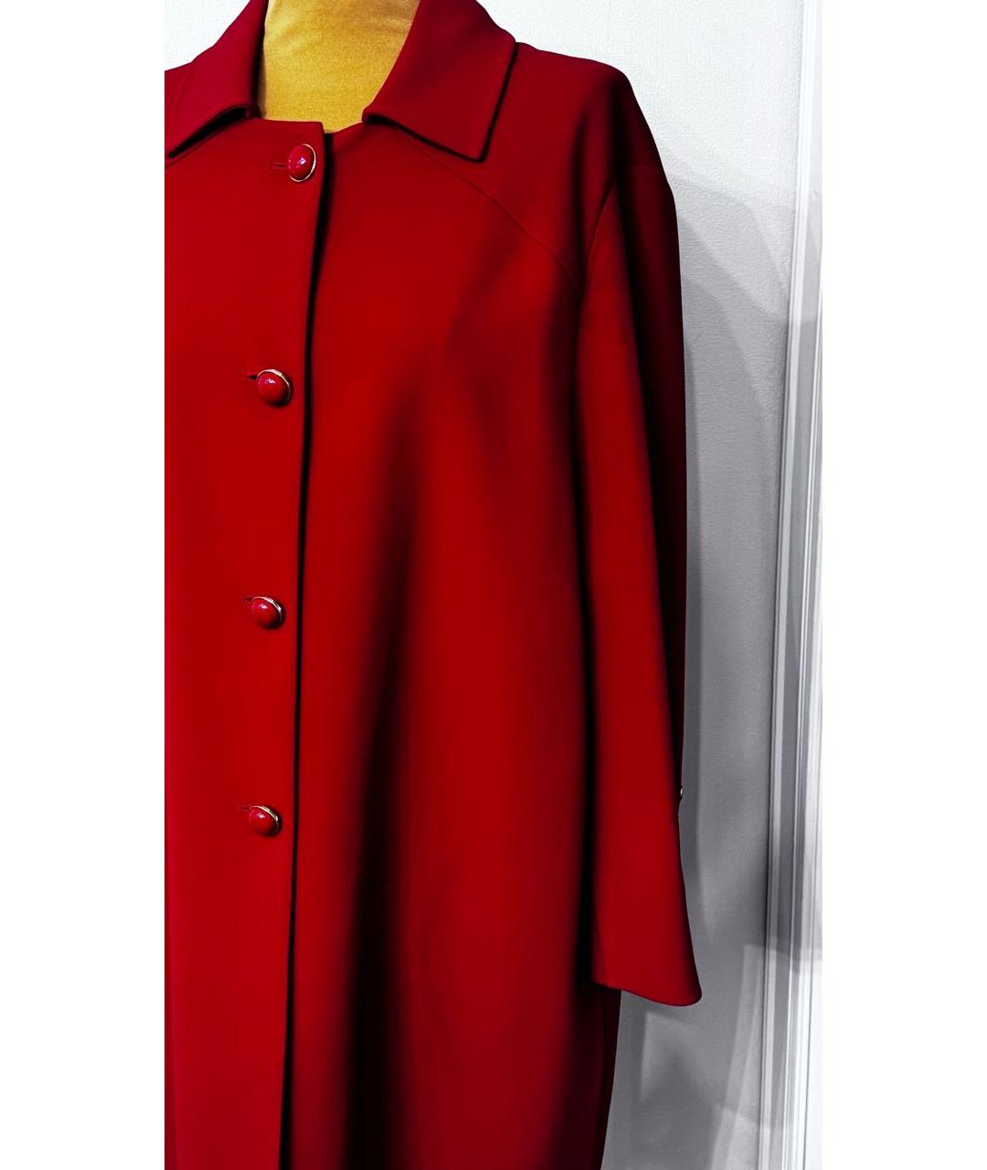 ERMANNO SCERVINO Красный вискозный тренч/плащ, фото 3