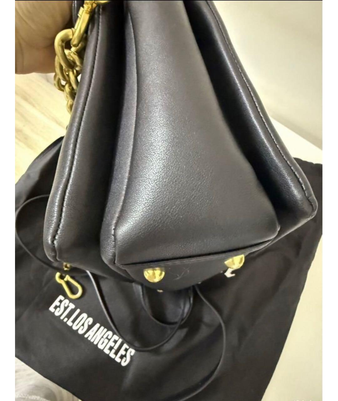 JUICY COUTURE Черная сумка тоут из искусственной кожи, фото 3