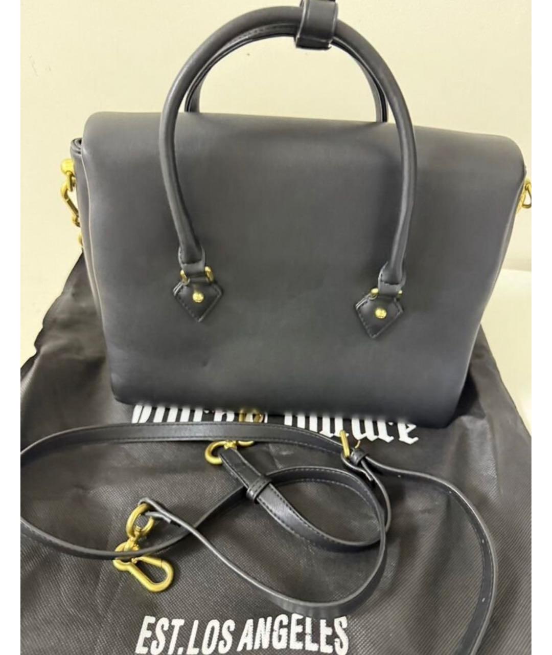 JUICY COUTURE Черная сумка тоут из искусственной кожи, фото 2