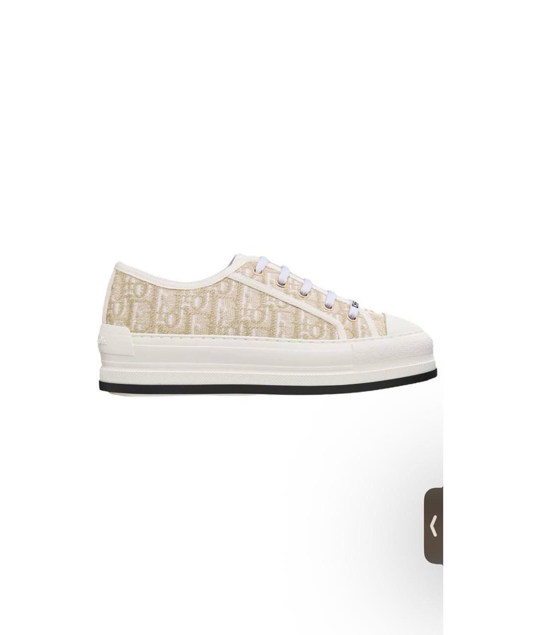 CHRISTIAN DIOR Бежевые кеды, фото 5