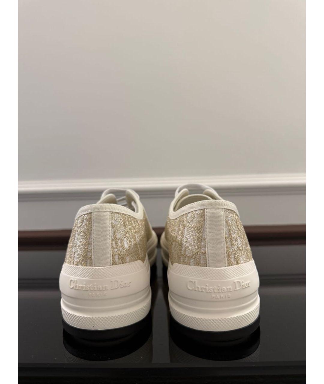 CHRISTIAN DIOR Бежевые кеды, фото 4