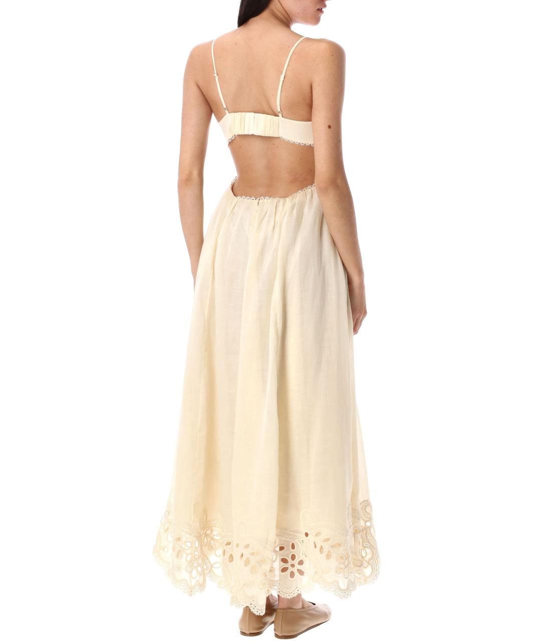 ZIMMERMANN Бежевое повседневное платье, фото 2