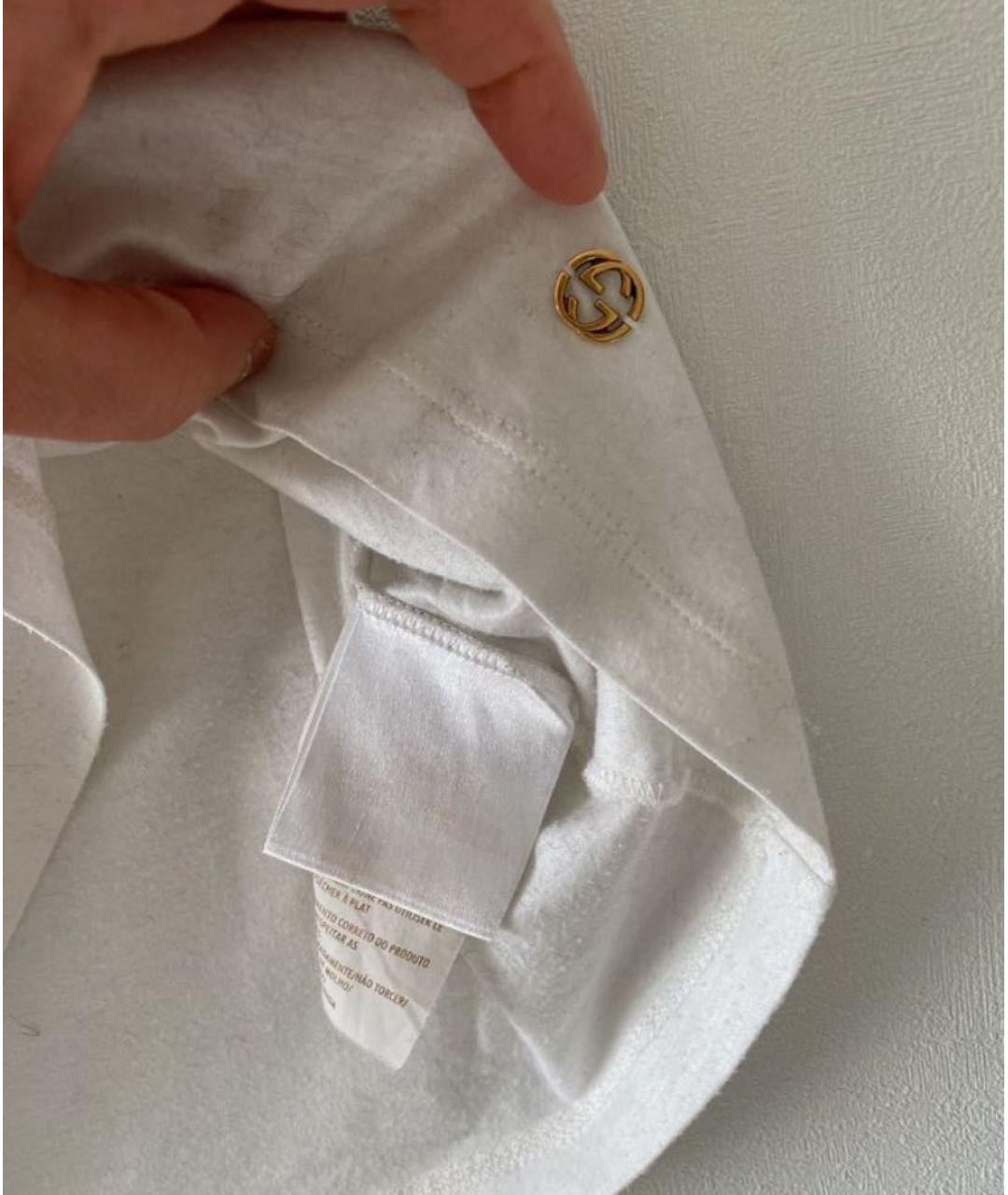 GUCCI Белая футболка, фото 4