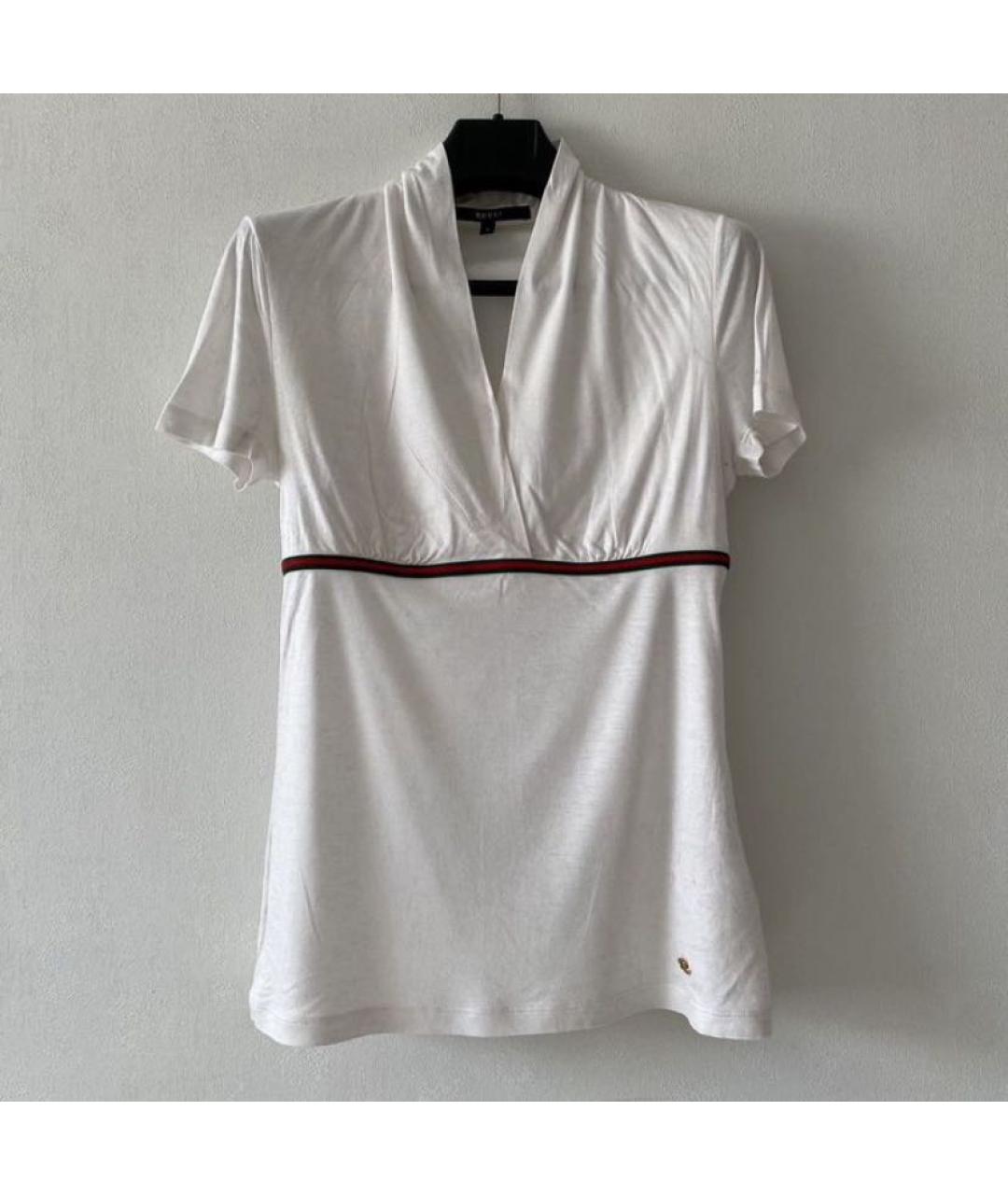 GUCCI Белая футболка, фото 6