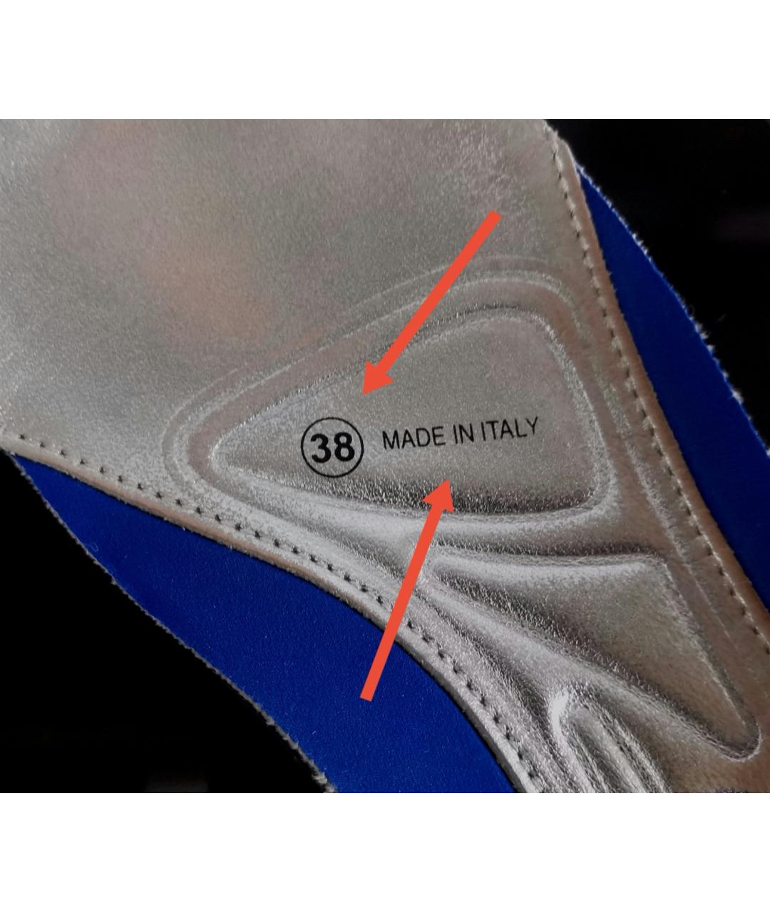 CHRISTIAN DIOR Синие текстильные кроссовки, фото 2