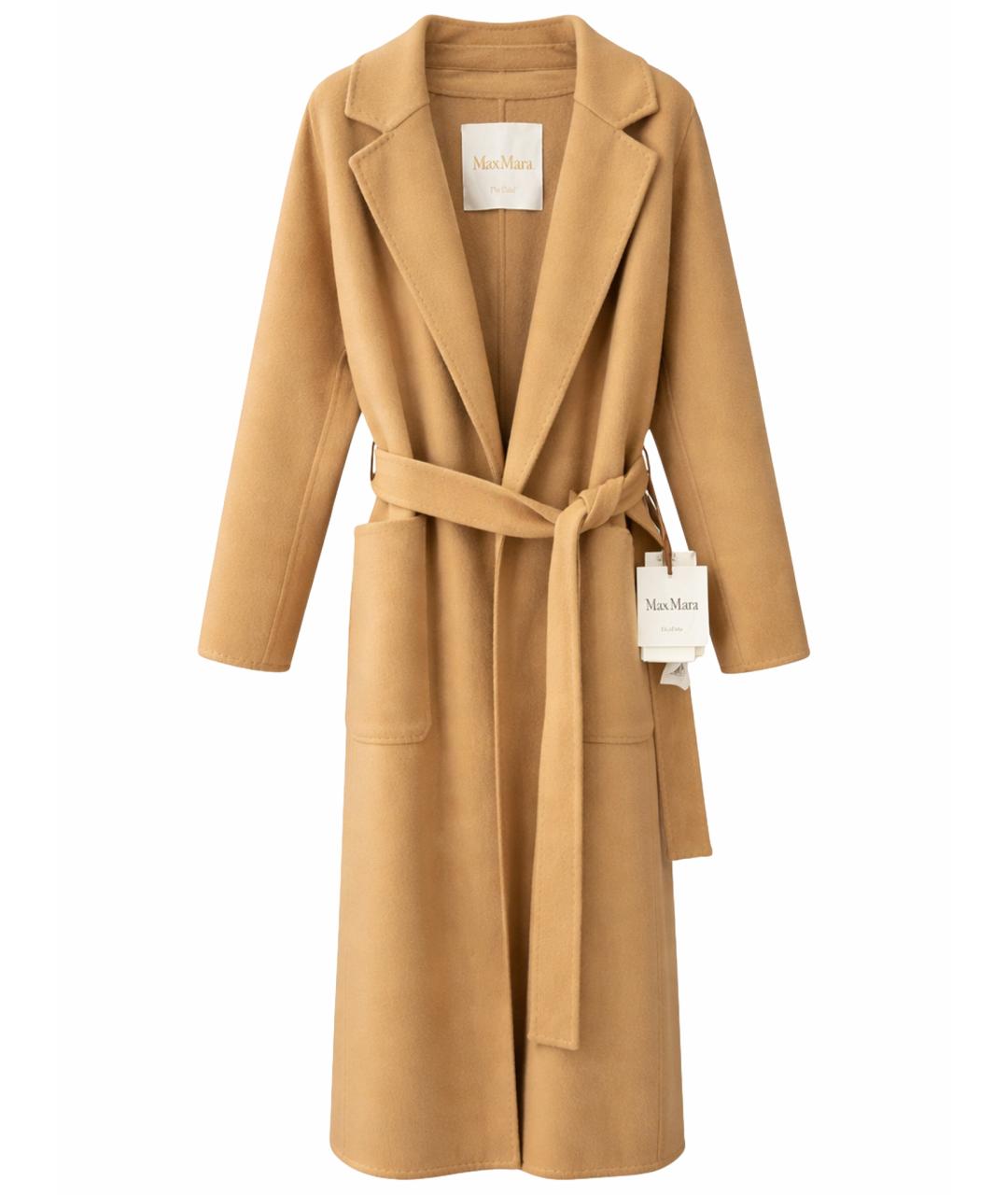 'S MAX MARA Бежевое шерстяное пальто, фото 1