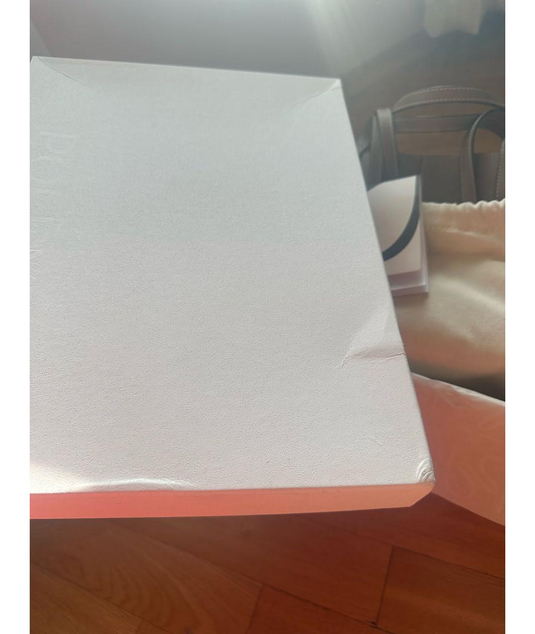 POLENE Коричневая кожаная сумка тоут, фото 3