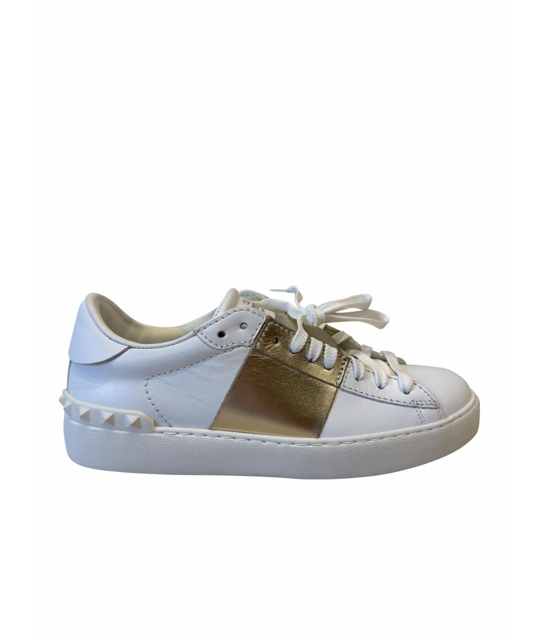 VALENTINO Белые кожаные кроссовки, фото 1