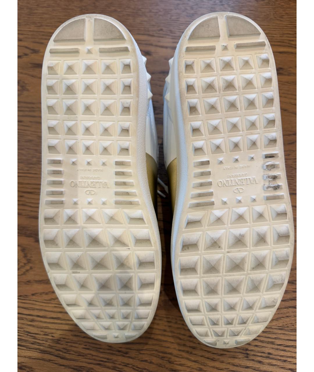 VALENTINO Белые кожаные кроссовки, фото 5