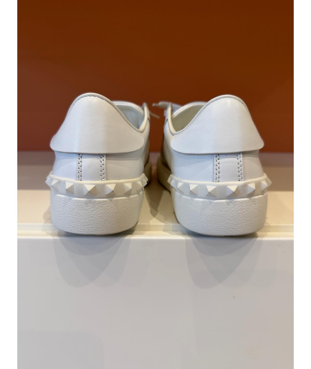 VALENTINO Белые кожаные кроссовки, фото 4