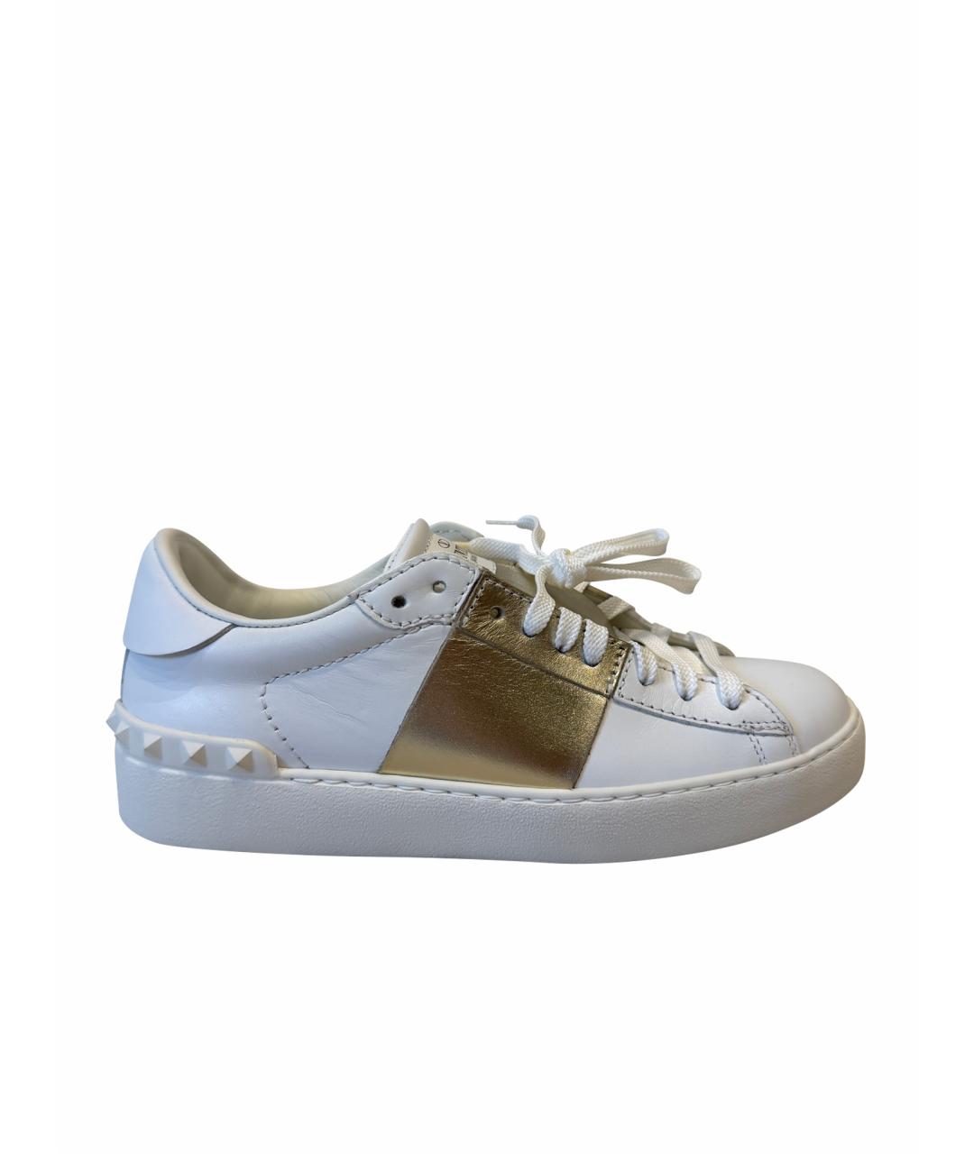 VALENTINO Белые кожаные кроссовки, фото 7