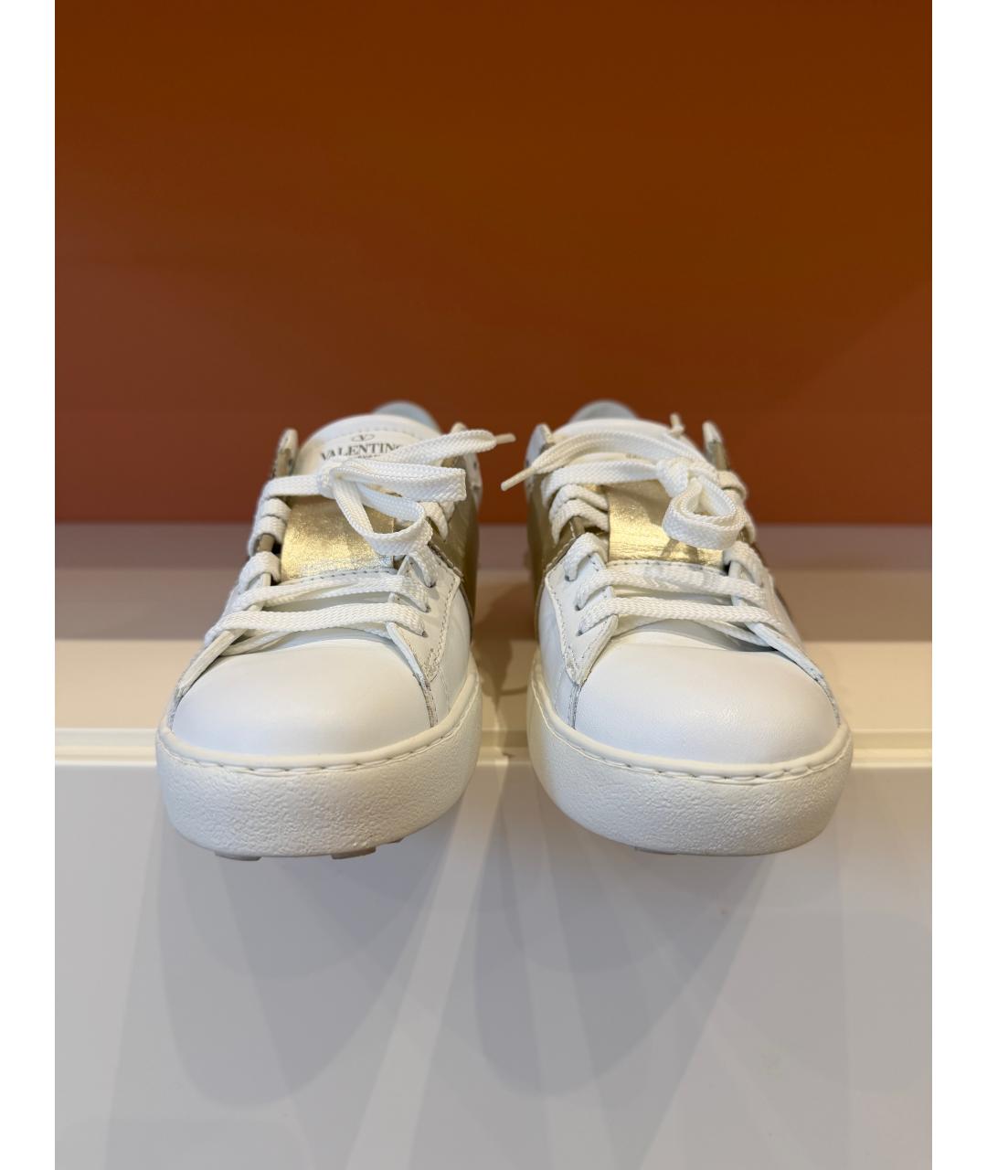VALENTINO Белые кожаные кроссовки, фото 6