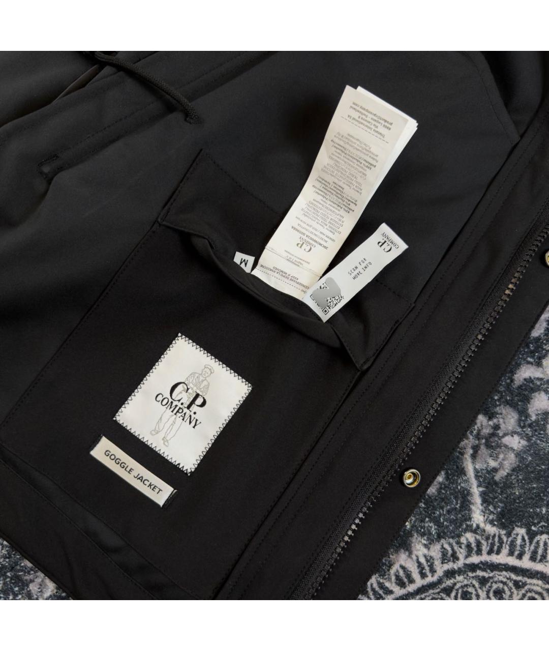 CP COMPANY Черная полиэстеровая куртка, фото 5