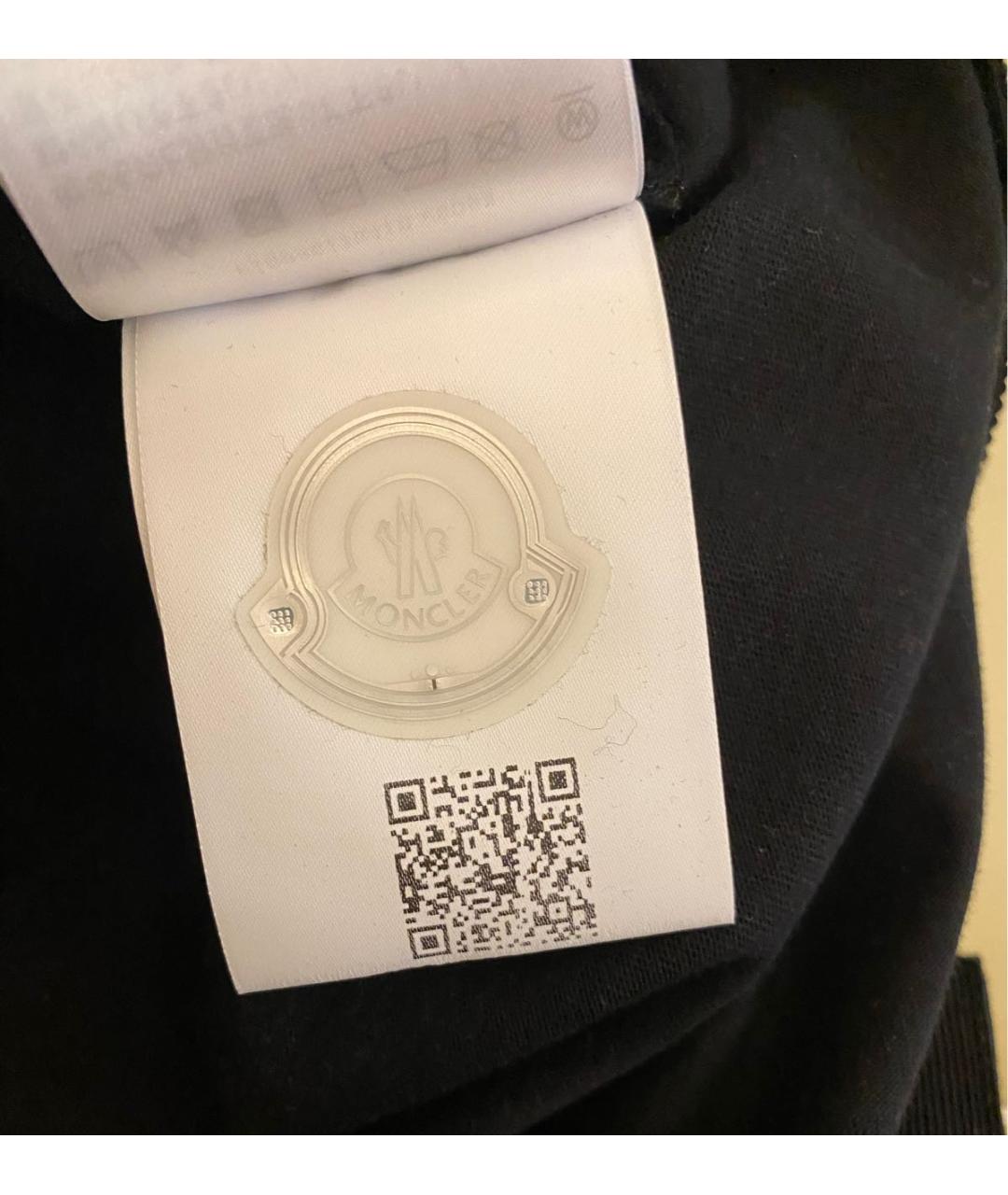MONCLER Черное хлопковое повседневное платье, фото 8