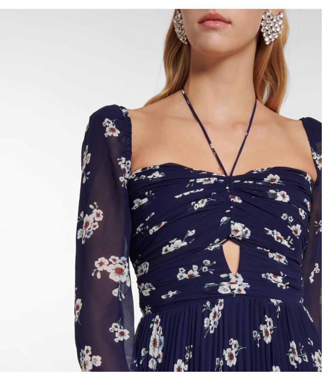 SELF-PORTRAIT Темно-синее вечернее платье, фото 2