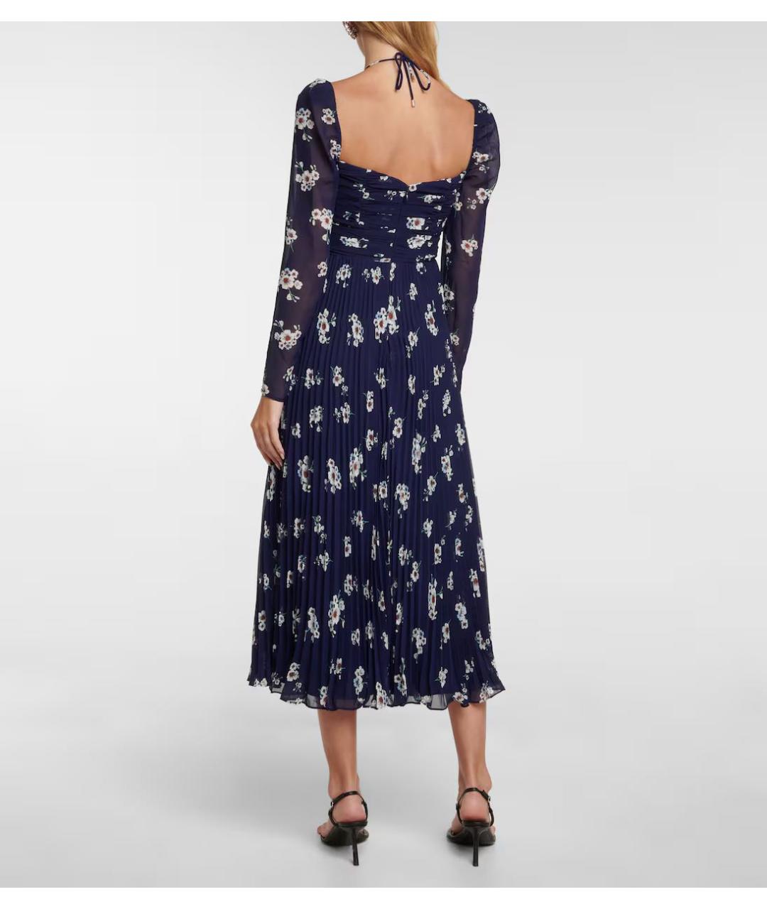 SELF-PORTRAIT Темно-синее вечернее платье, фото 4