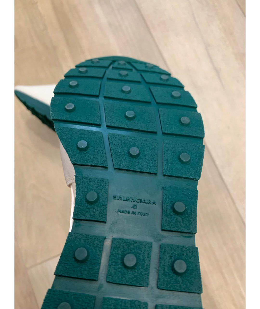 BALENCIAGA Белые текстильные кроссовки, фото 4