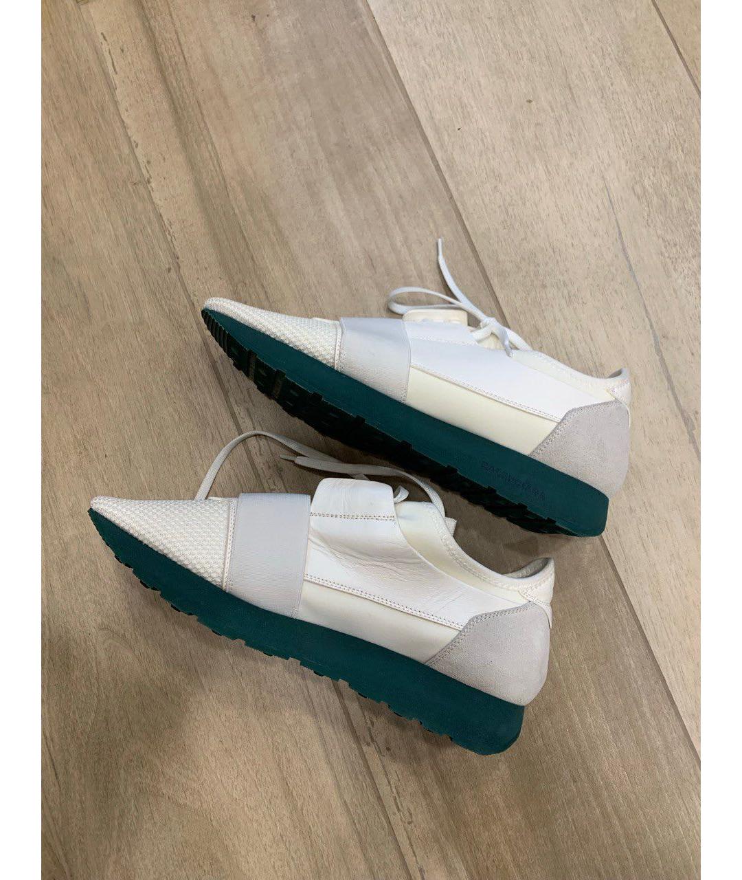 BALENCIAGA Белые текстильные кроссовки, фото 5