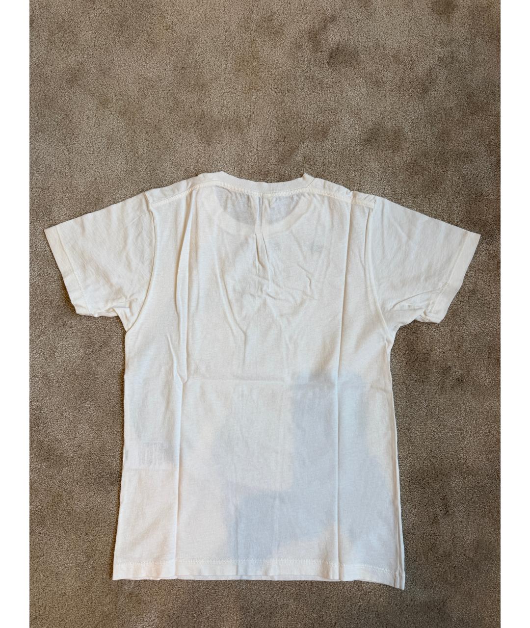 SAINT LAURENT Белая хлопковая футболка, фото 2