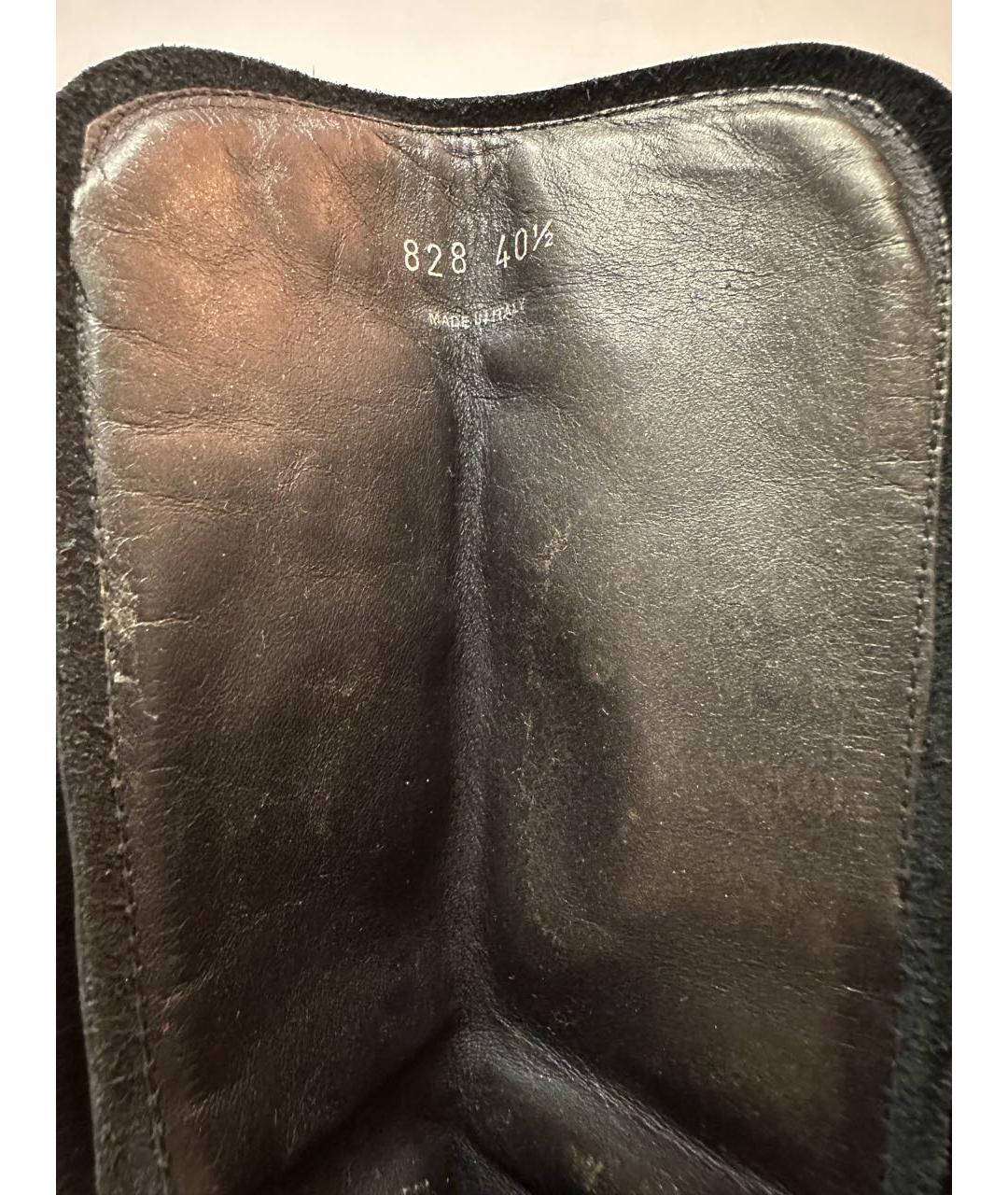 PRADA Черные кожаные ботинки, фото 4