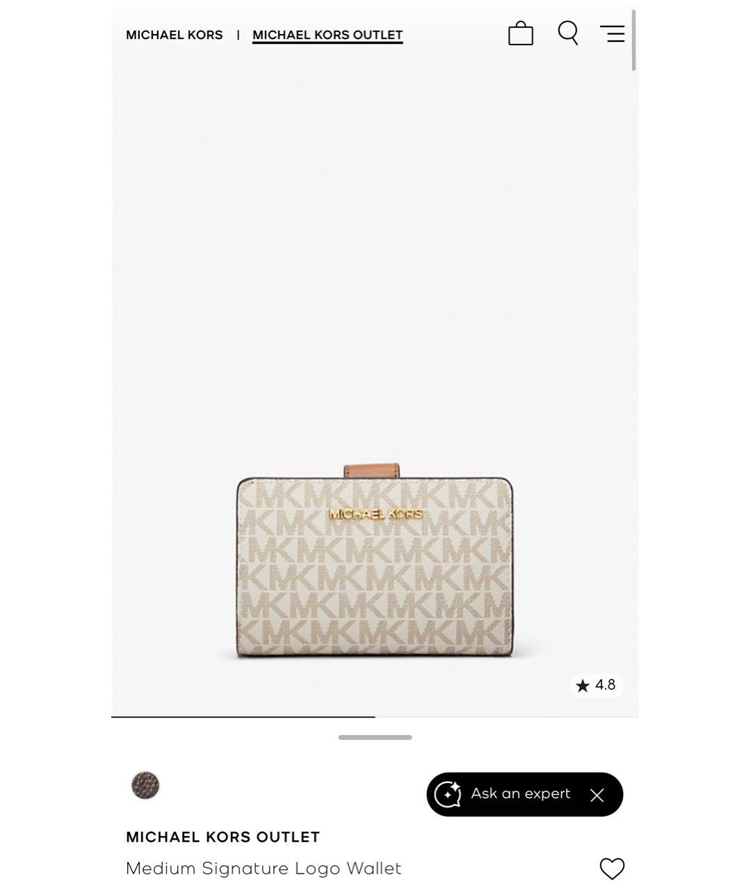 MICHAEL MICHAEL KORS Белый кошелек, фото 6