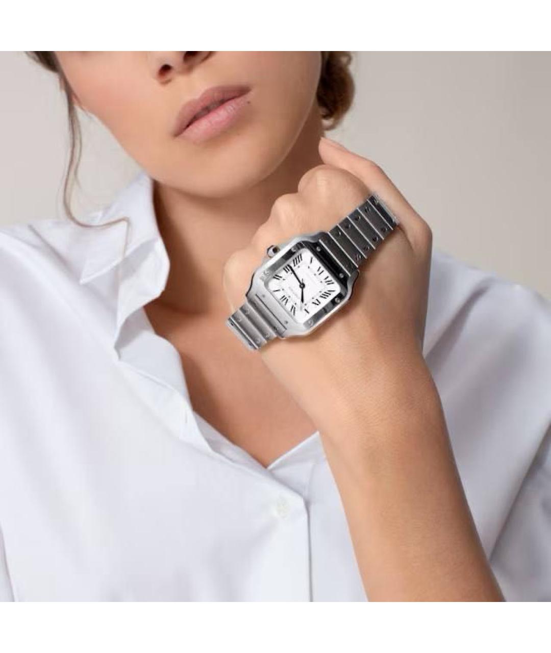 CARTIER Серебряные часы, фото 7