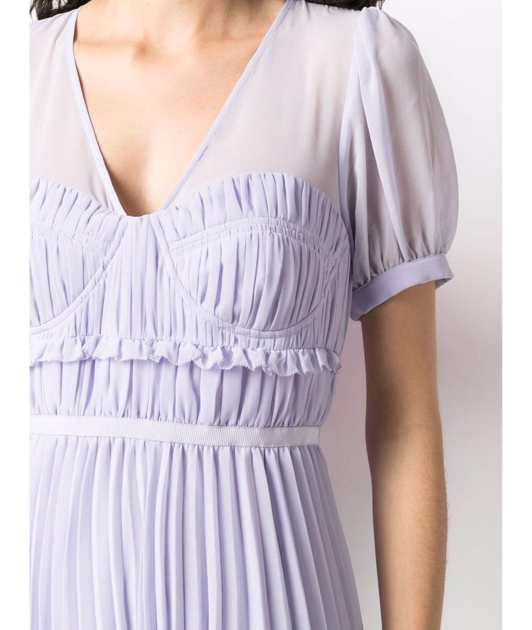 SELF-PORTRAIT Фиолетовое вечернее платье, фото 3