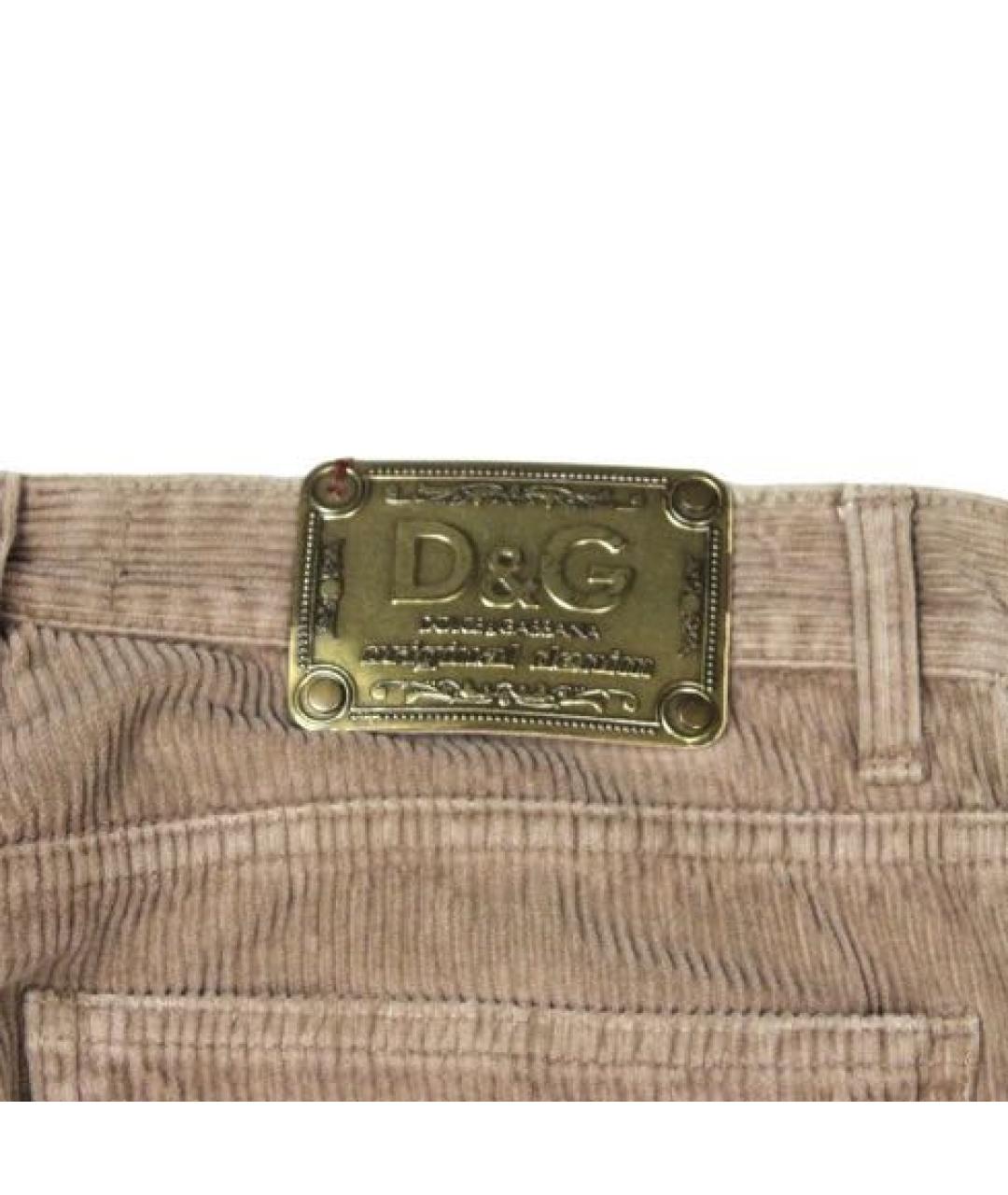 DOLCE&GABBANA Хаки хлопковые брюки чинос, фото 7